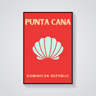 Preppy Punta Cana Dominican Republic Poster