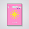 Preppy St. Tropez Soleil Poster