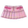 Preppy Y2K Pink Plaid Pleated Mini Skirt