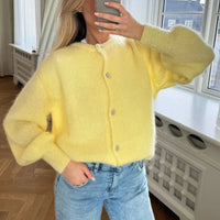 Preppy Y2K Womens Button Cardigan — dettaglio