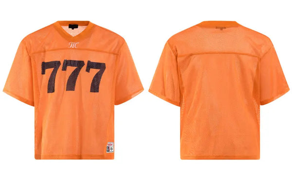 Printed Y2K "777" Mesh Jersey — vista frontale
