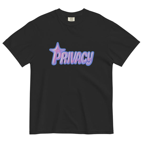 Privacy Graphic Heavyweight T Shirt — vista frontale
