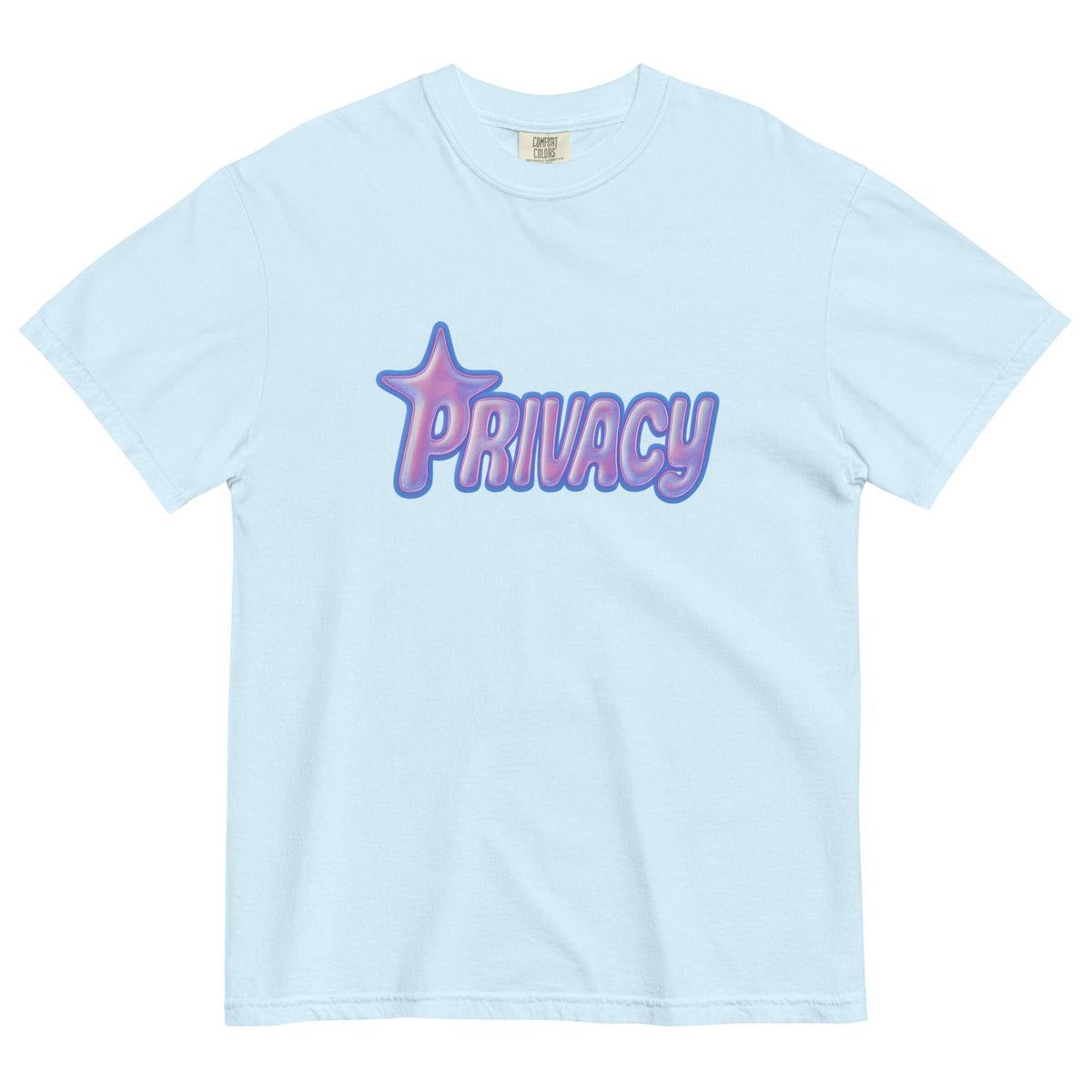 Privacy Graphic Heavyweight T Shirt — dettaglio della stampa