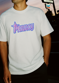 Privacy Graphic Heavyweight T Shirt — vista laterale
