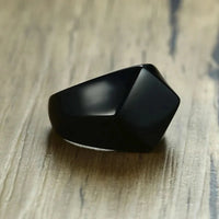 Quadrangle Flat Top Signet Ring — vista completa
