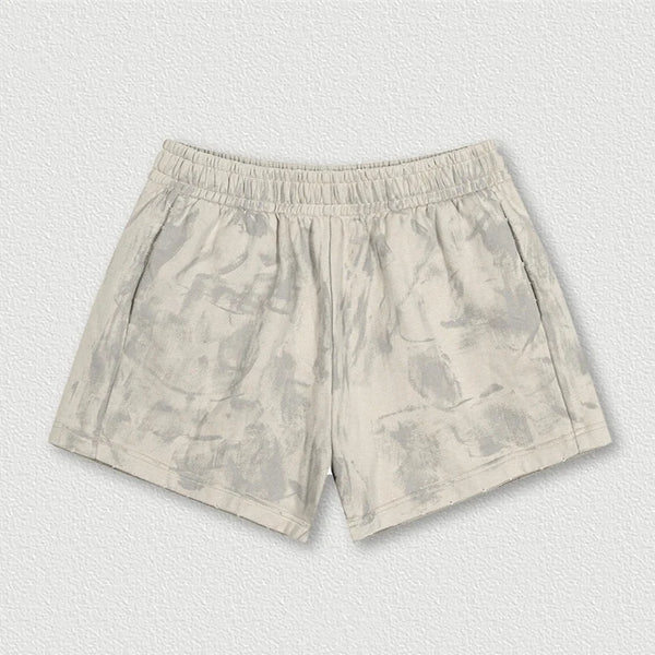 Rerto Womens Y2K Cotton Gym Shorts — vista frontale