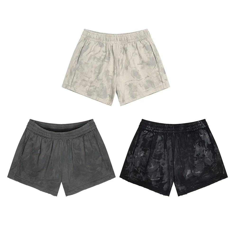 Rerto Womens Y2K Cotton Gym Shorts — vista completa