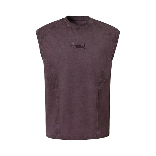 Retro Embroidery Y2K Tank Top — vista frontale
