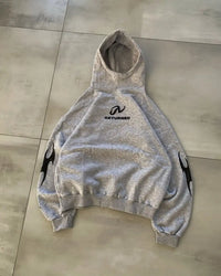 Retro Y2K Flame Print Graphic Hoodie — dettaglio