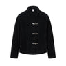 Retro Y2K Spliced Suede Pilot Clip Jacket