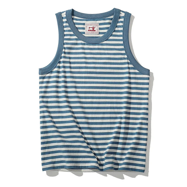 Retro Y2K Striped Tank Top — vista frontale