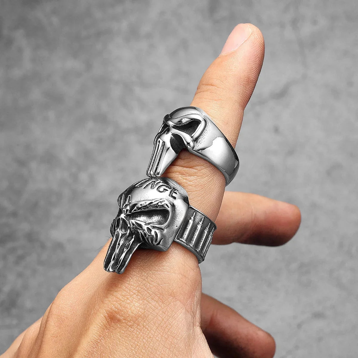 Revenge Punisher Skull Ring — dettaglio della stampa
