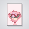 Rose Bouquet 'For You' Poster