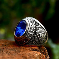 Serpent Snake Gem Ring — vista posteriore