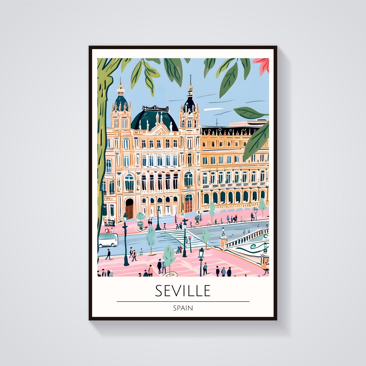 Seville Architecture Poster — vista frontale