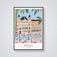Seville Architecture Poster — vista frontale