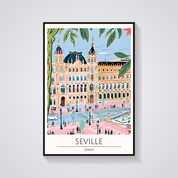 Seville Architecture Poster — vista frontale
