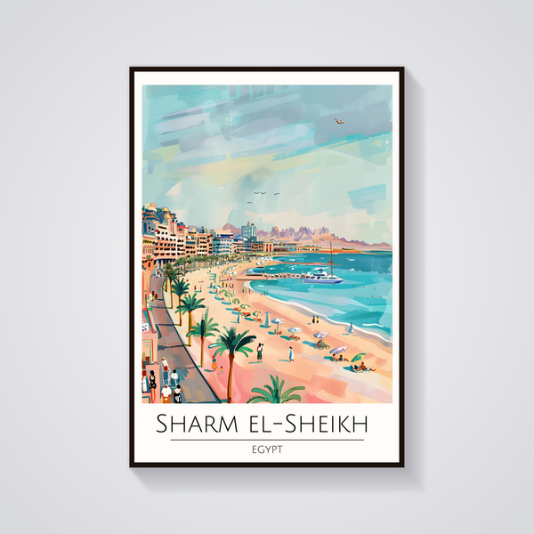 Sharm El Sheikh Beach Poster — vista frontale