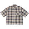 Short Plaid Y2K Work Shirt