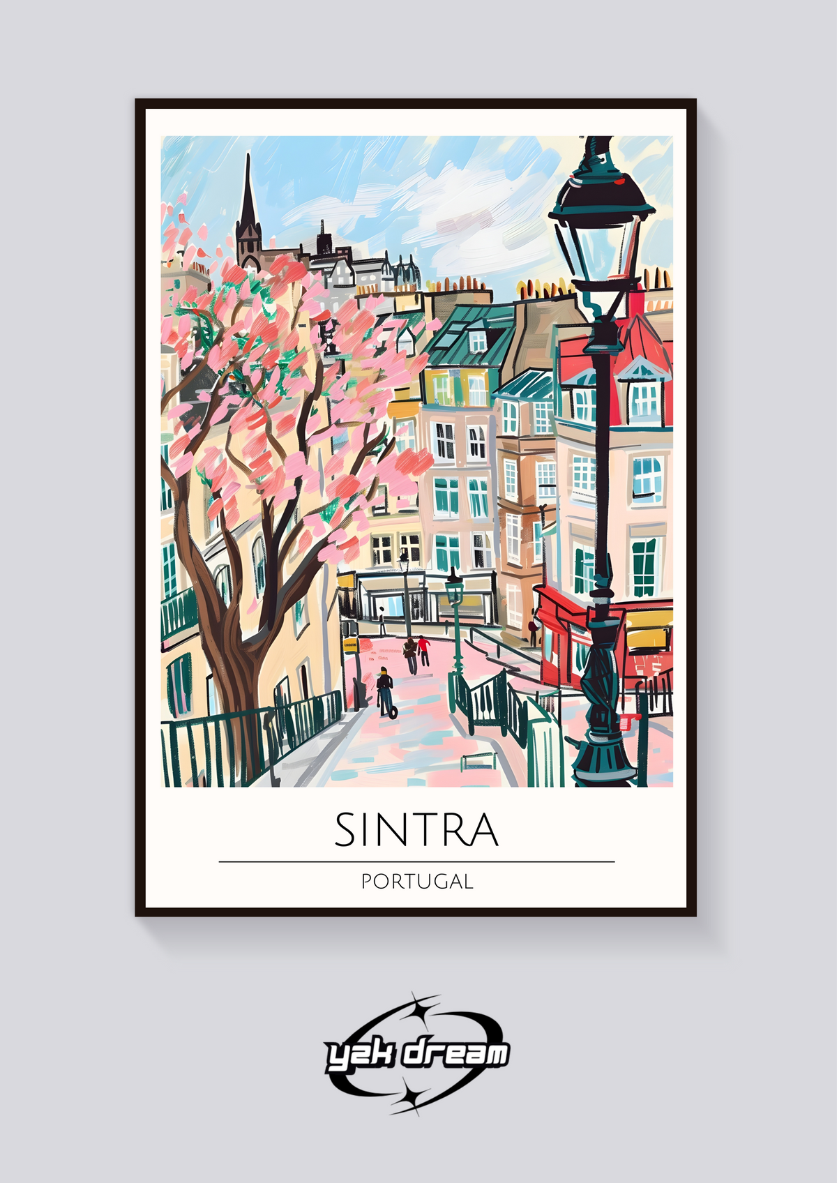 Sintra Portugal View Poster — vista posteriore