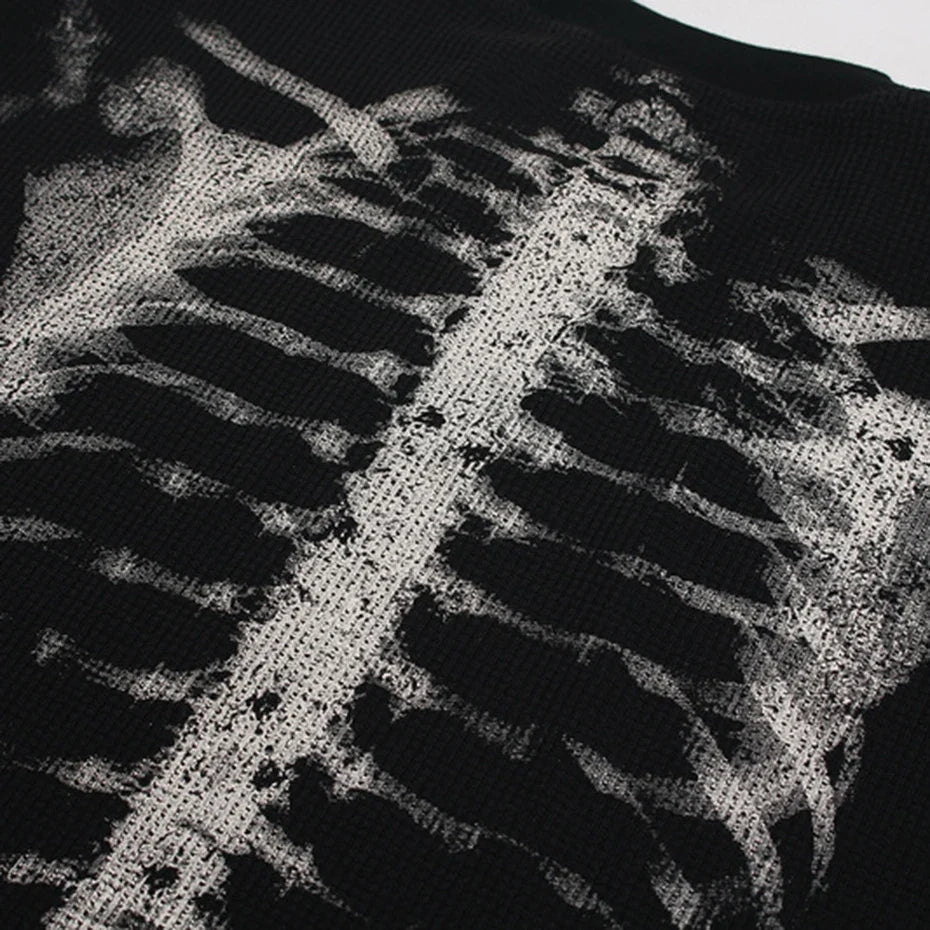 Skeleton X Ray Graphic Long Sleeve Top — in alternativa