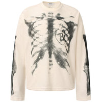 Skeleton X Ray Graphic Long Sleeve Top — vista frontale