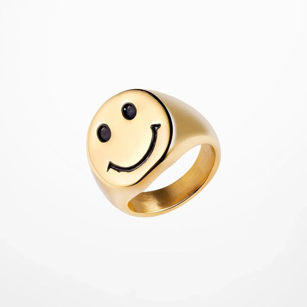 Sketched Smile Ring — vista frontale