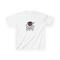 Skull Heart Graphic Baby Tee — vista posteriore
