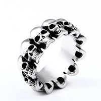 Skull Repeat Band Ring — dettaglio