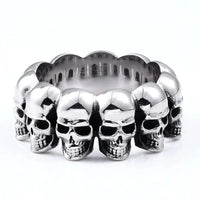 Skull Repeat Band Ring — in alternativa