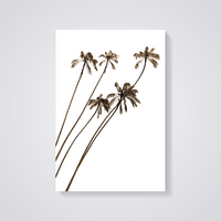 Slanted Palms Vintage Poster — vista posteriore
