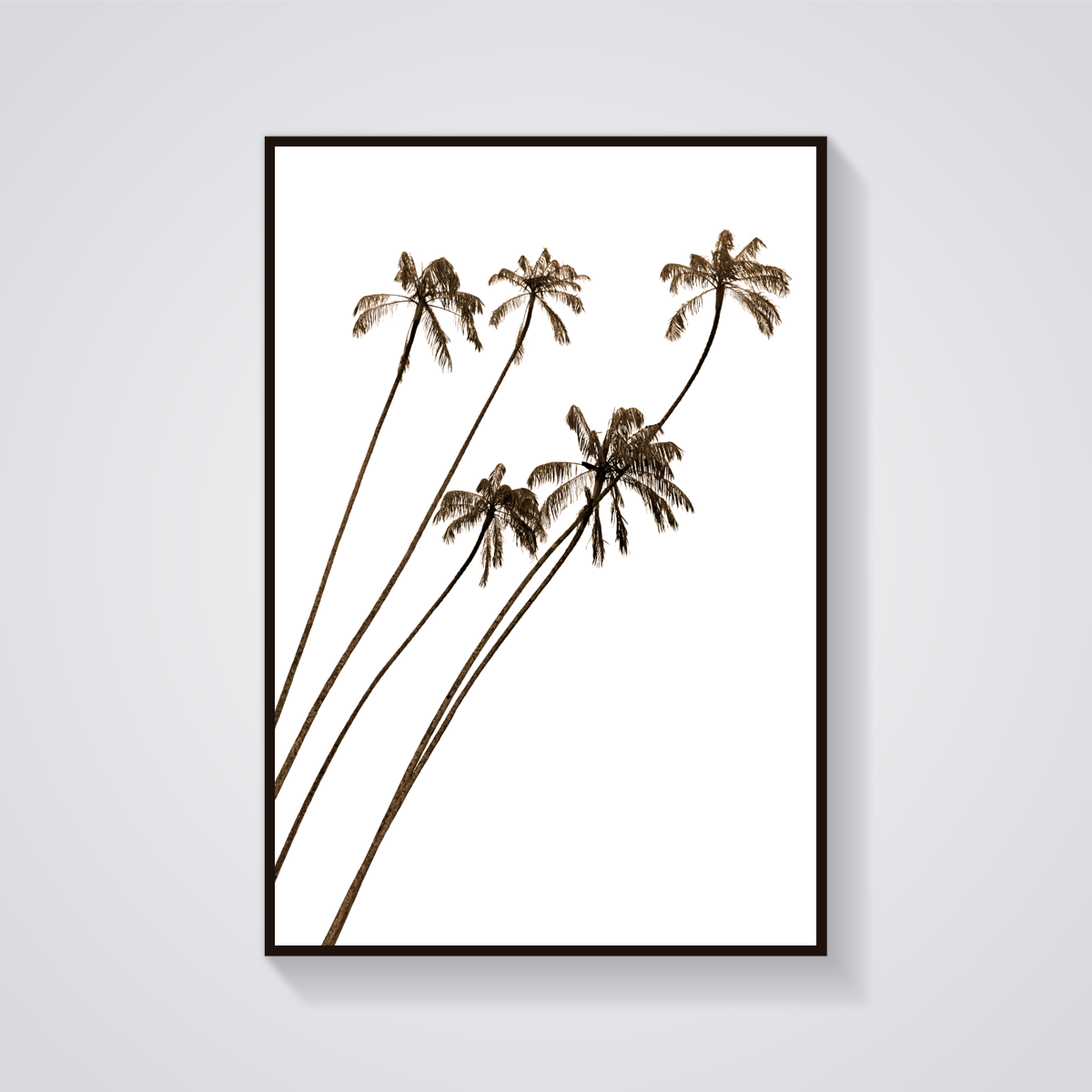 Slanted Palms Vintage Poster — vista frontale