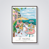 St. Tropez Cafe Poster