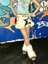 Star Aesthetic Y2K Grunge Mini Skirt — vista frontale
