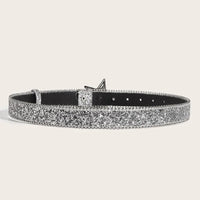 Star Buckle Y2K Rhinestone Belt — vista laterale