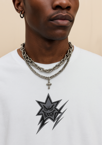 Stark Star Graphic Heavyweight T Shirt — vista laterale