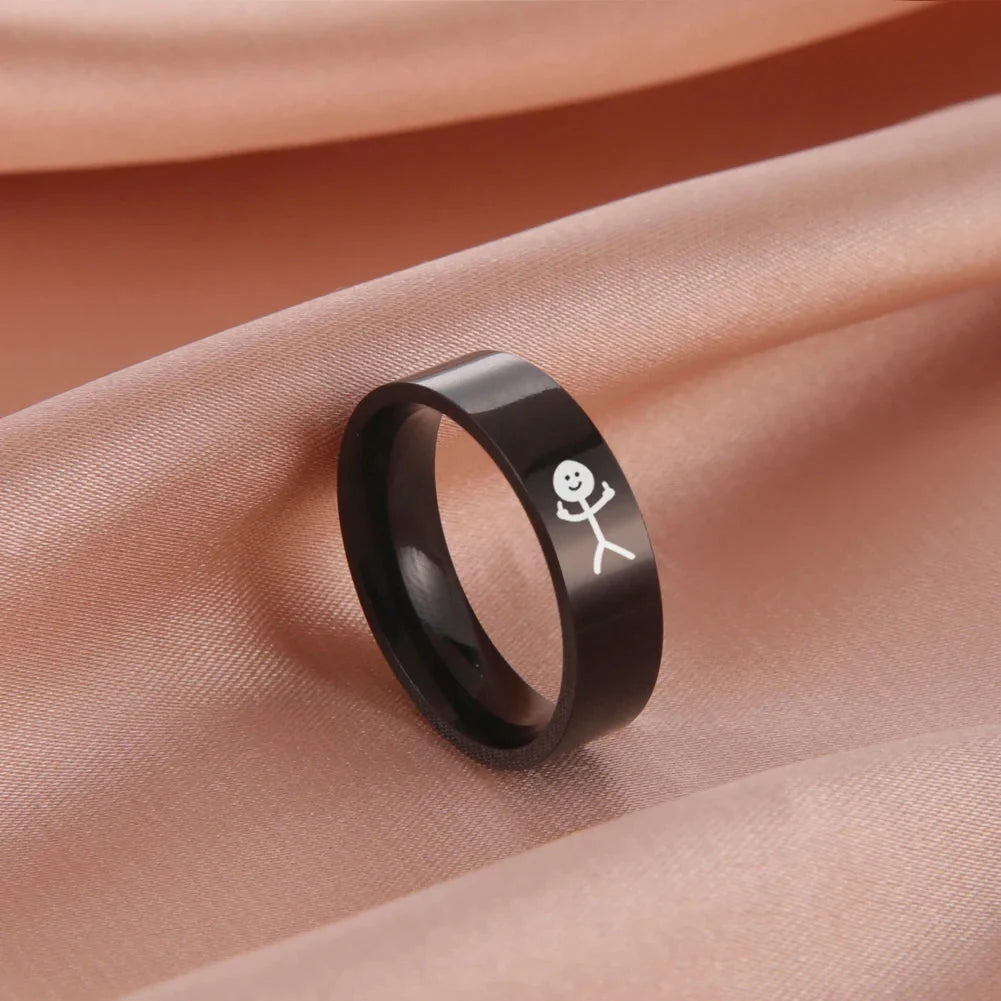 Stickman Band Ring — vista frontale