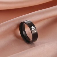 Stickman Band Ring — vista frontale