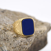 Stone Oval Signet Ring — dettaglio del tessuto