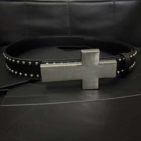 Subculture Y2K Punk Studded Cross Belt — vista frontale