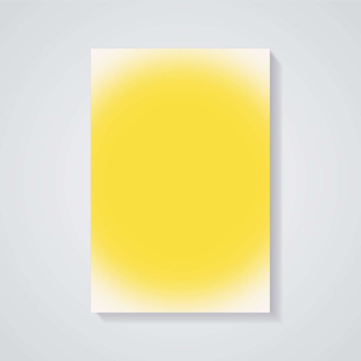 Sunshine Yellow Gradient Poster — vista posteriore