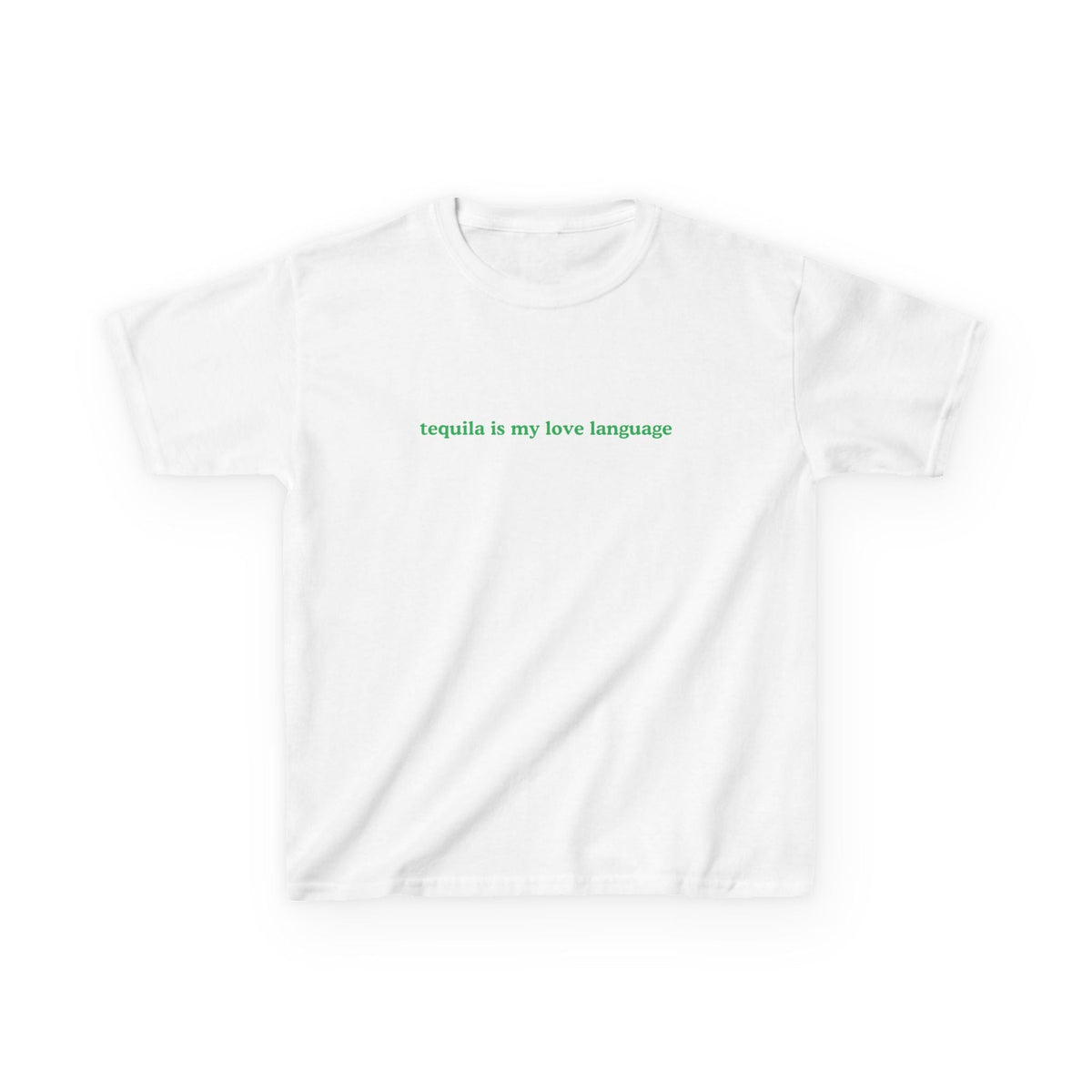 Tequila Is My Love Language Baby Tee — dettaglio