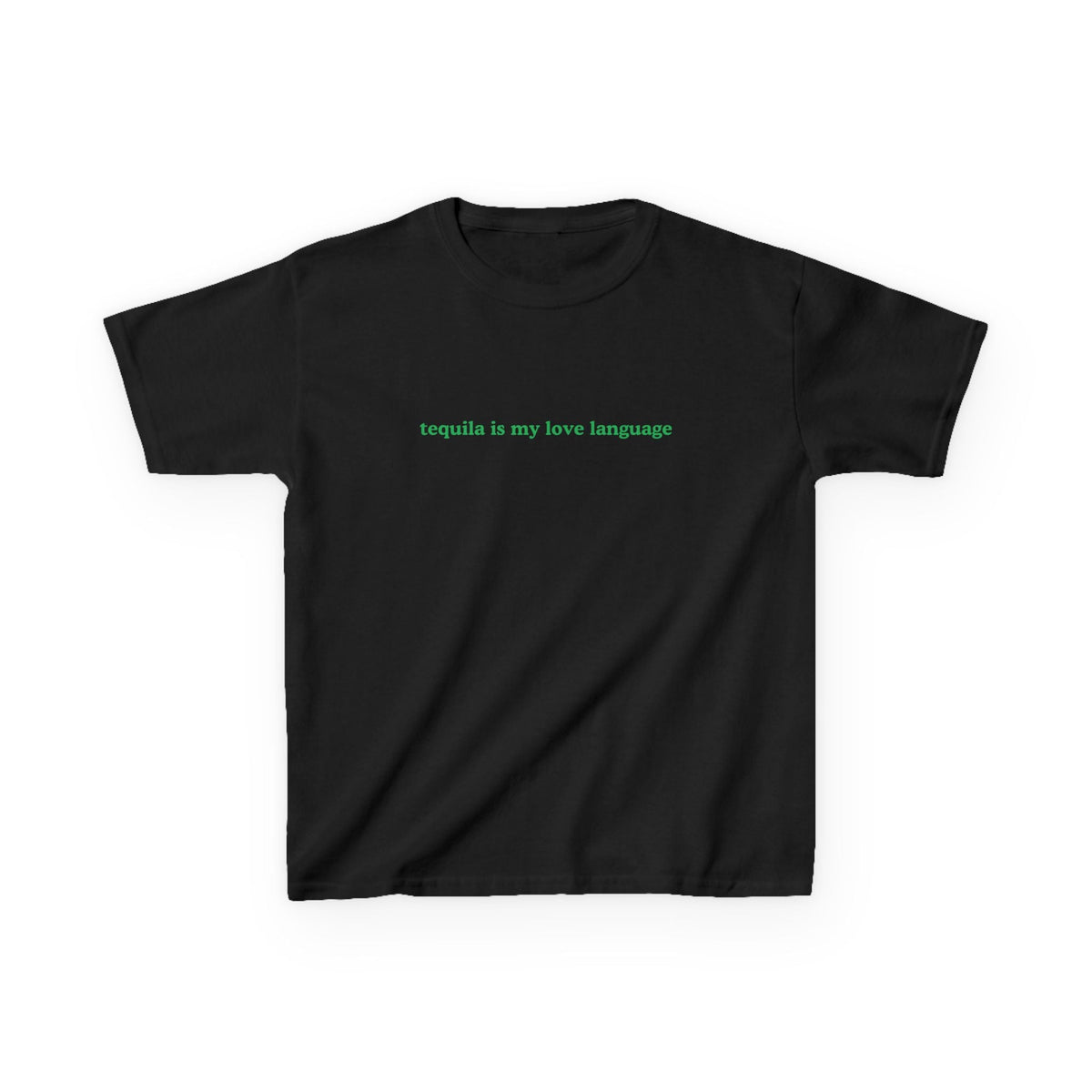 Tequila Is My Love Language Baby Tee — vista posteriore
