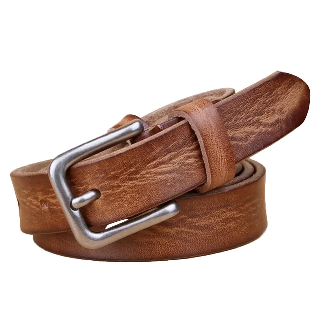 Thin Y2K Leather Belt — dettaglio della stampa