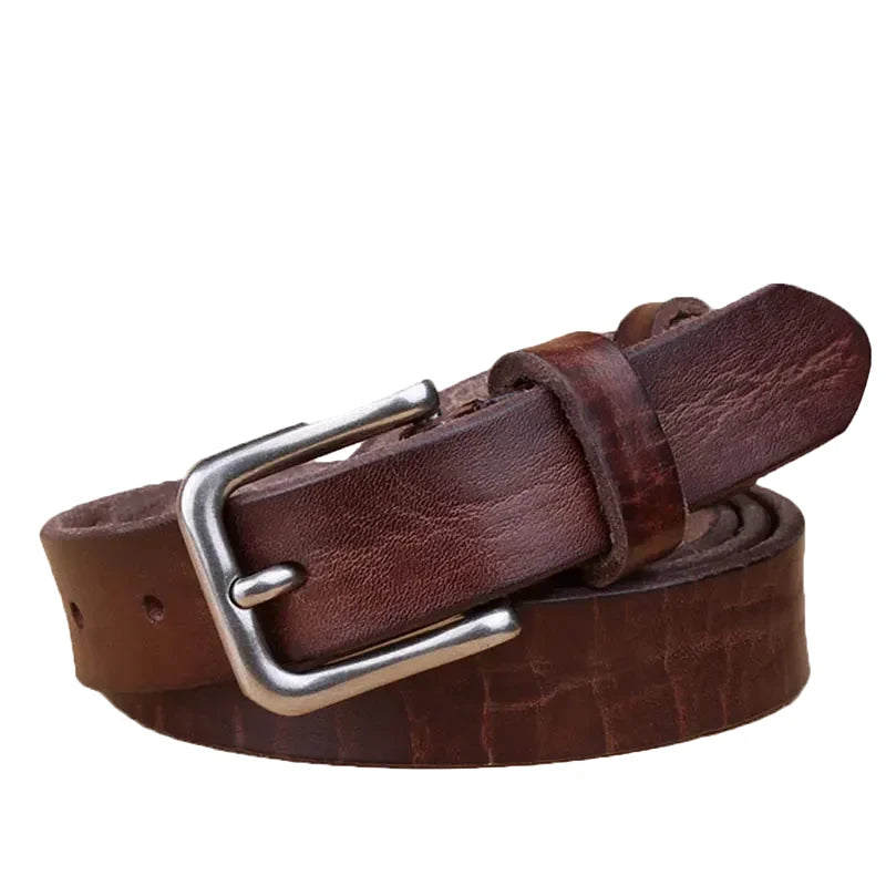 Thin Y2K Leather Belt — dettaglio del tessuto