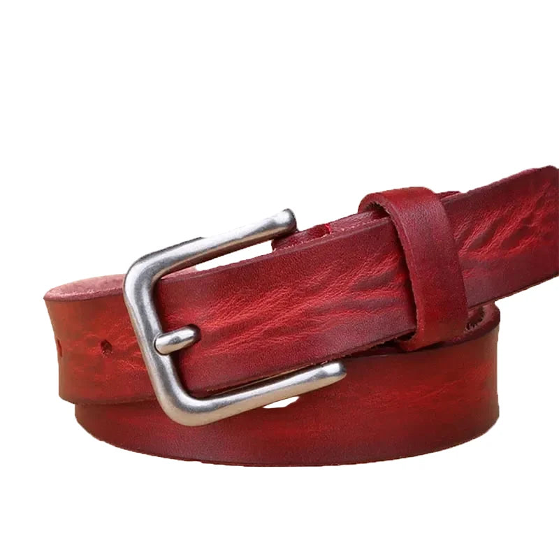 Thin Y2K Leather Belt — vista posteriore