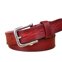 Thin Y2K Leather Belt — vista posteriore
