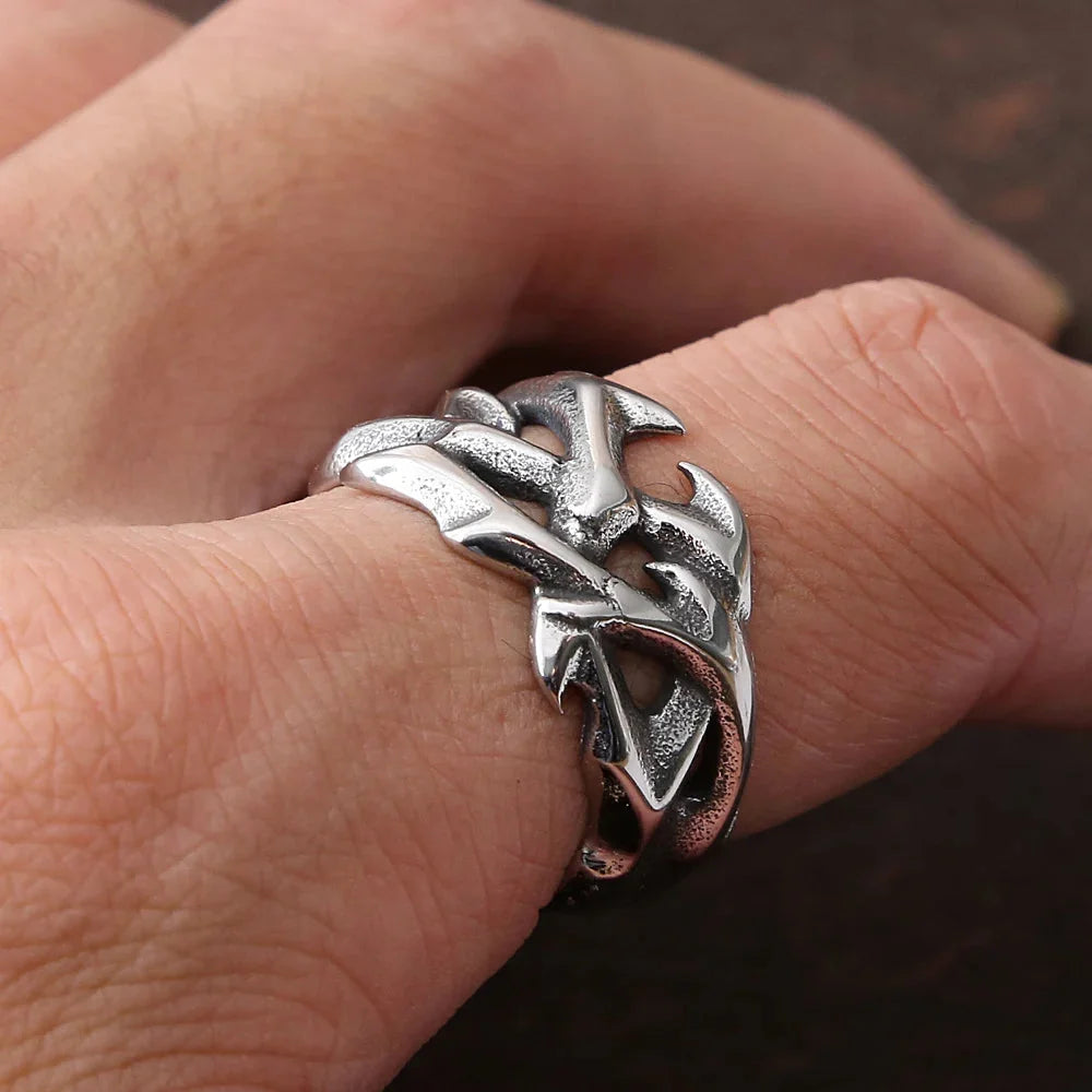 Thorn Crown Ring — vista laterale