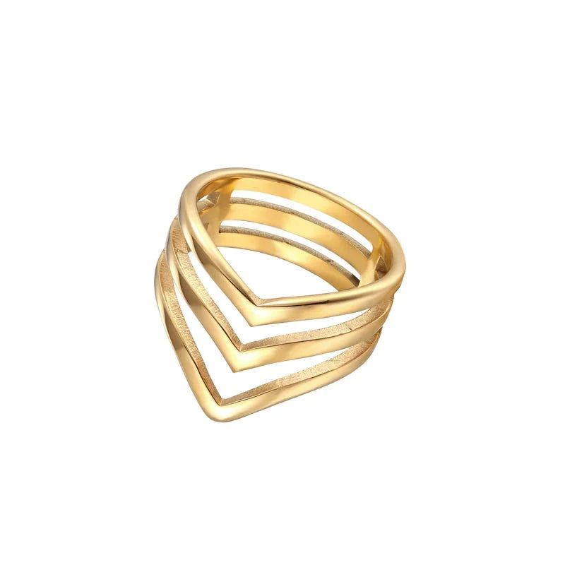 Three V Shape Ring — dettaglio della stampa