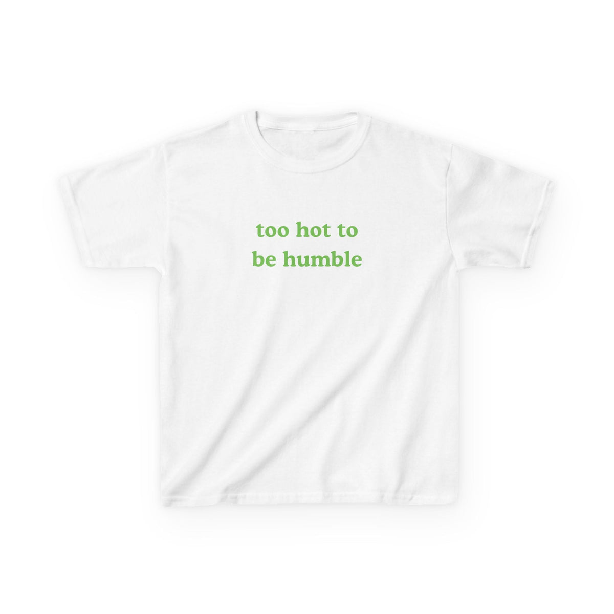 Too Hot To Be Humble Brat Baby Tee — dettaglio